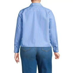 Women's No Iron Boxy Cropped Shirt