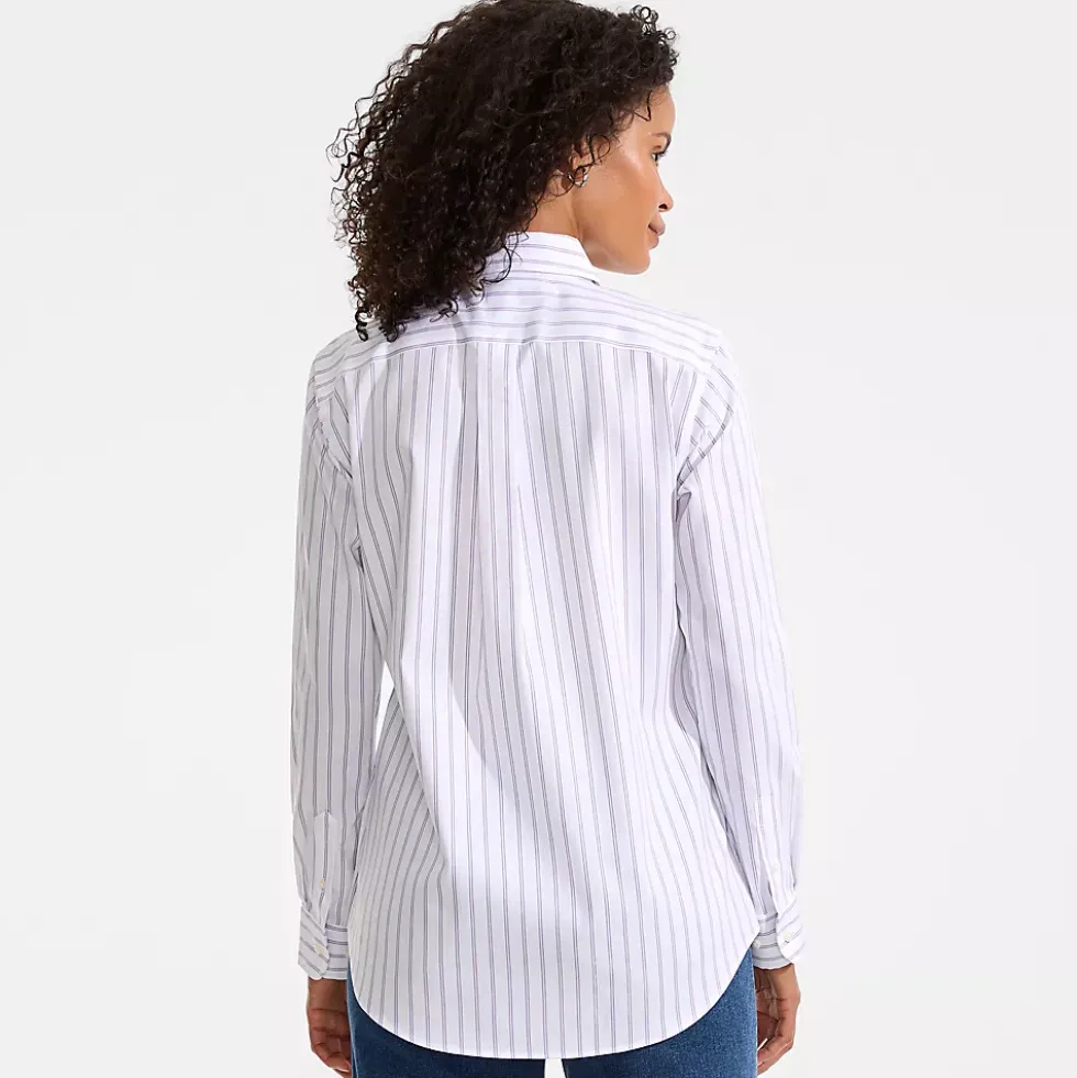 Women's No Iron Pinpoint Relaxed Fit Shirt