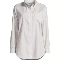 Women's No Iron Pinpoint Relaxed Fit Shirt