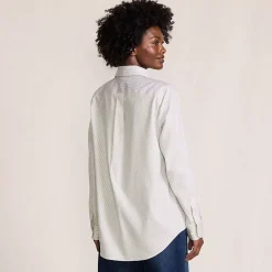 Women's No Iron Pinpoint Relaxed Fit Shirt