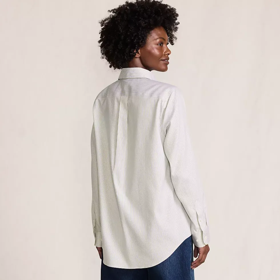Women's No Iron Pinpoint Relaxed Fit Shirt