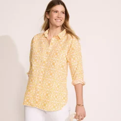Women's No Iron Poplin Extra Long Tunic