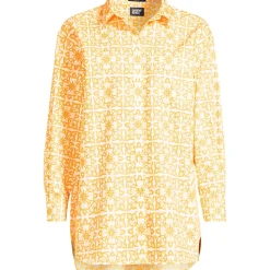 Women's No Iron Poplin Extra Long Tunic