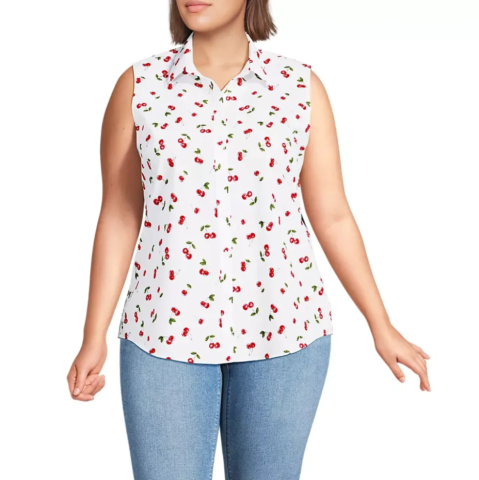 Women's No Iron Sleeveless Shirt