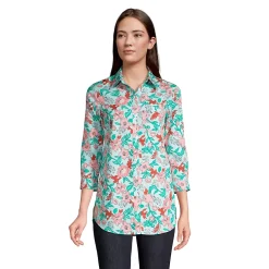 Women's No Iron 3/4 Sleeve Tunic Top
