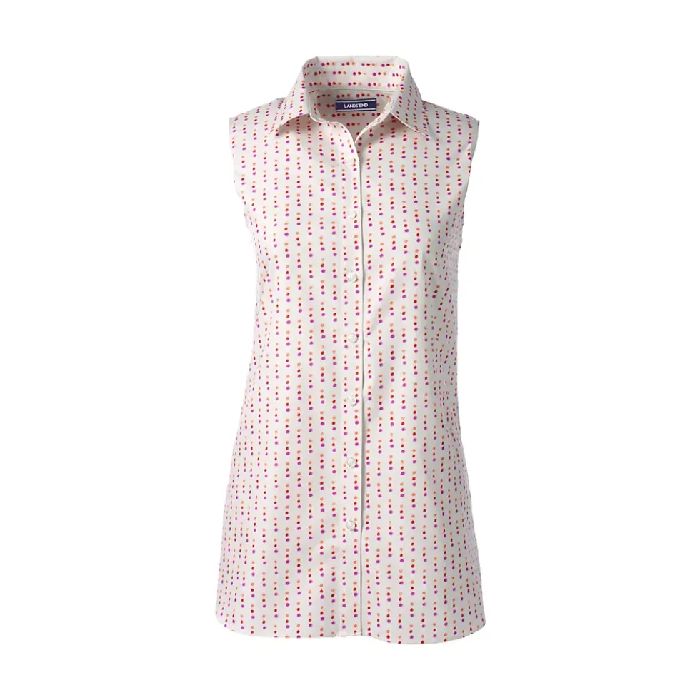 Women's No Iron Supima Cotton Sleeveless Shirt