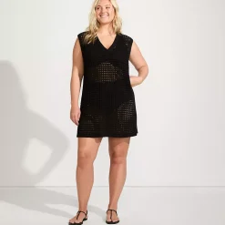 Women's Open Knit Cover-up Dress