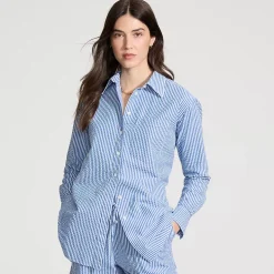 Women's Oversized Seersucker Shirt