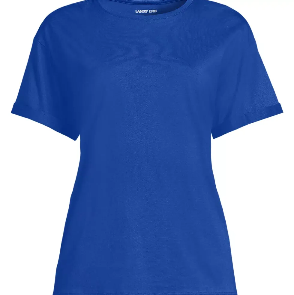 Women's Oversized Supima Short Sleeve Crew Neck T-Shirt