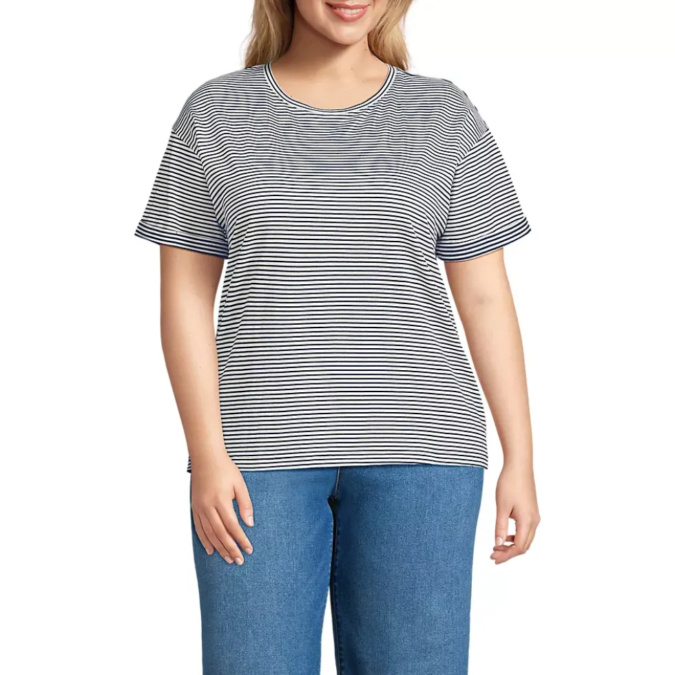 Women's Oversized Supima Short Sleeve Crew Neck T-Shirt