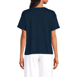 Women's Oversized Supima Short Sleeve Crew Neck T-Shirt