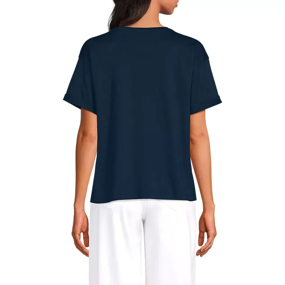 Women's Oversized Supima Short Sleeve Crew Neck T-Shirt