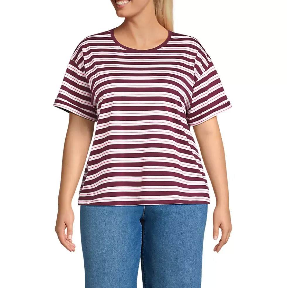 Women's Oversized Supima Short Sleeve Crew Neck T-Shirt