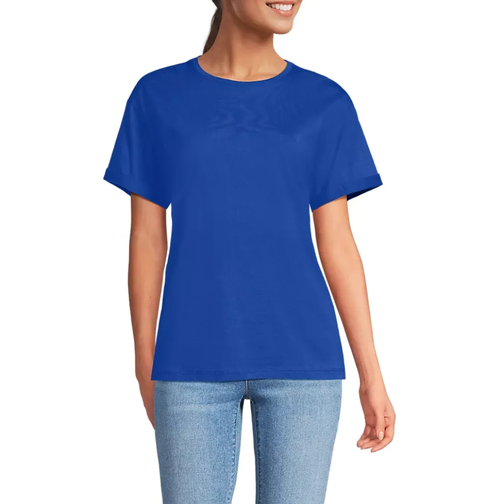 Women's Oversized Supima Short Sleeve Crew Neck T-Shirt