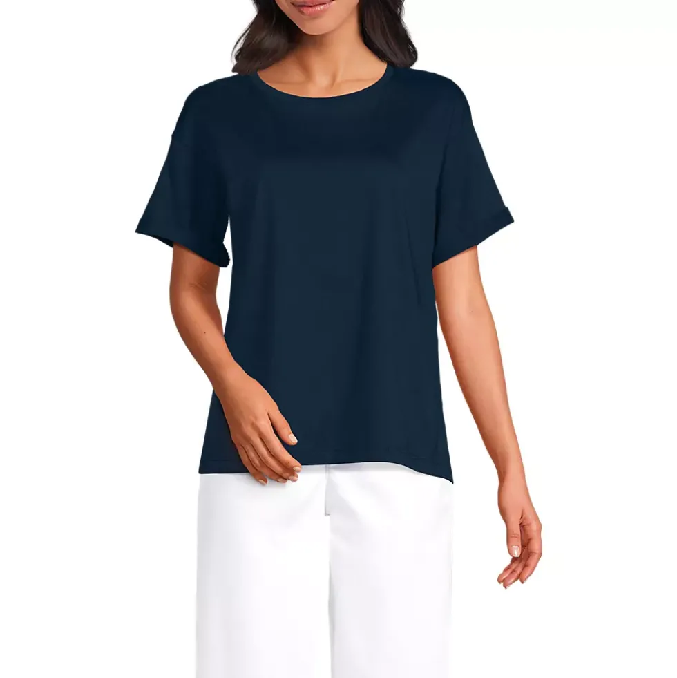 Women's Oversized Supima Short Sleeve Crew Neck T-Shirt