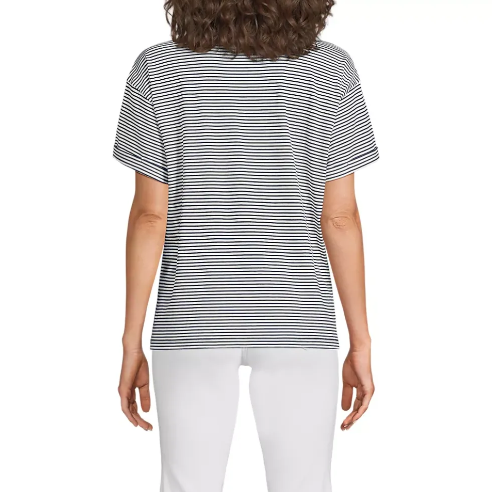 Women's Oversized Supima Short Sleeve Crew Neck T-Shirt