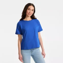 Women's Oversized Supima Short Sleeve Crew Neck T-Shirt
