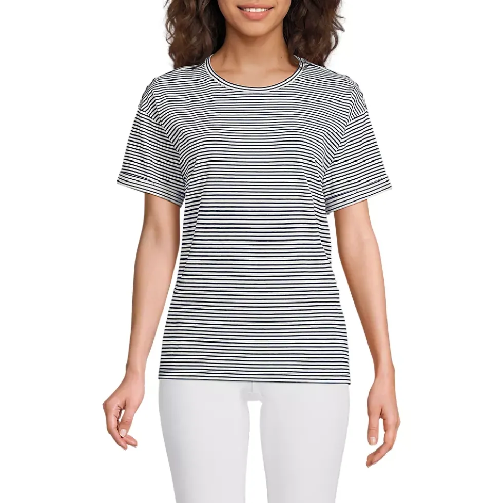 Women's Oversized Supima Short Sleeve Crew Neck T-Shirt