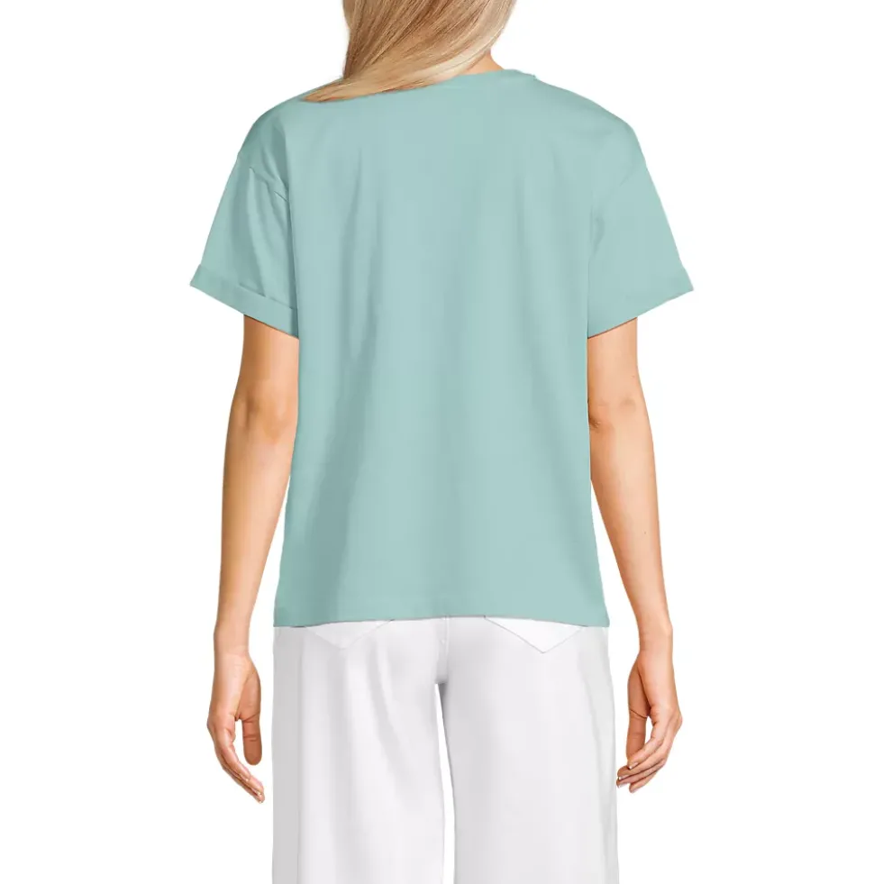 Women's Oversized Supima Short Sleeve Crew Neck T-Shirt