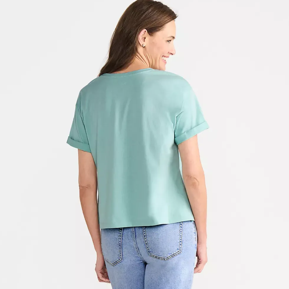 Women's Oversized Supima Short Sleeve Crew Neck T-Shirt