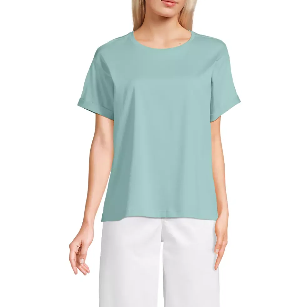 Women's Oversized Supima Short Sleeve Crew Neck T-Shirt