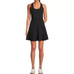 Women's Petite Active High Impact Skater Skirt Dress