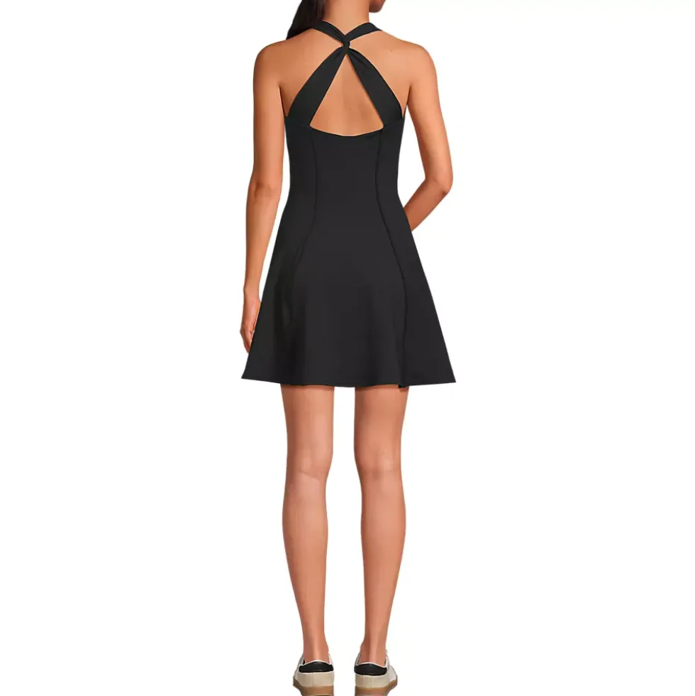 Women's Petite Active High Impact Skater Skirt Dress