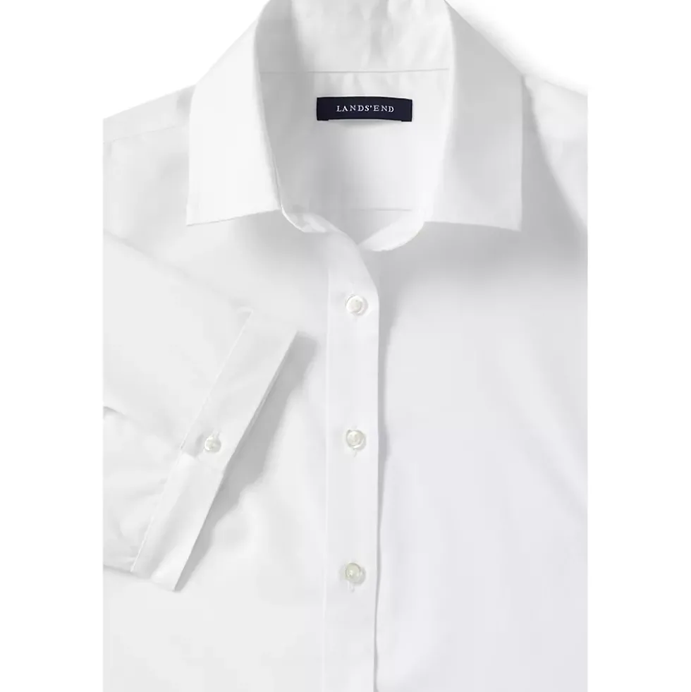 Women's Petite Short Sleeve Broadcloth Shirt