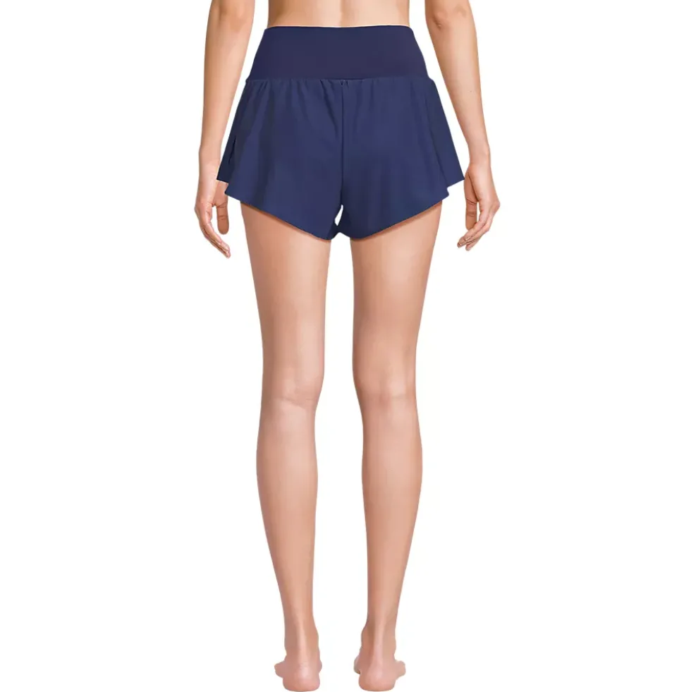 Women's 3" Pinchless Flutter Swim Short with Panty
