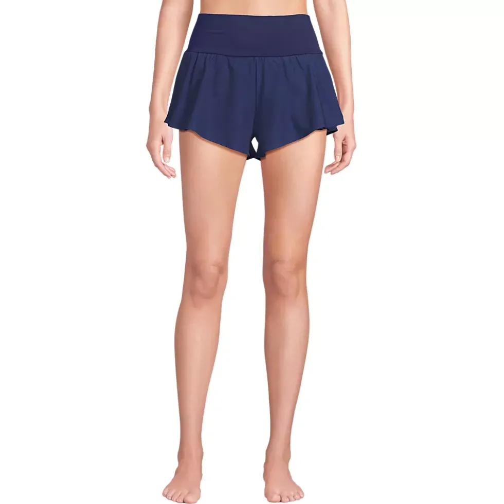 Women's 3" Pinchless Flutter Swim Short with Panty