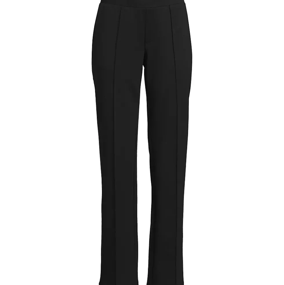 Women's Pintuck Straight Leg Ponte Pants