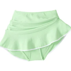 Women's Pique Ruffle Hem Mini Swim Skirt