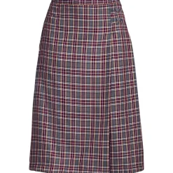 Women's Plaid A-line Skirt Below The Knee