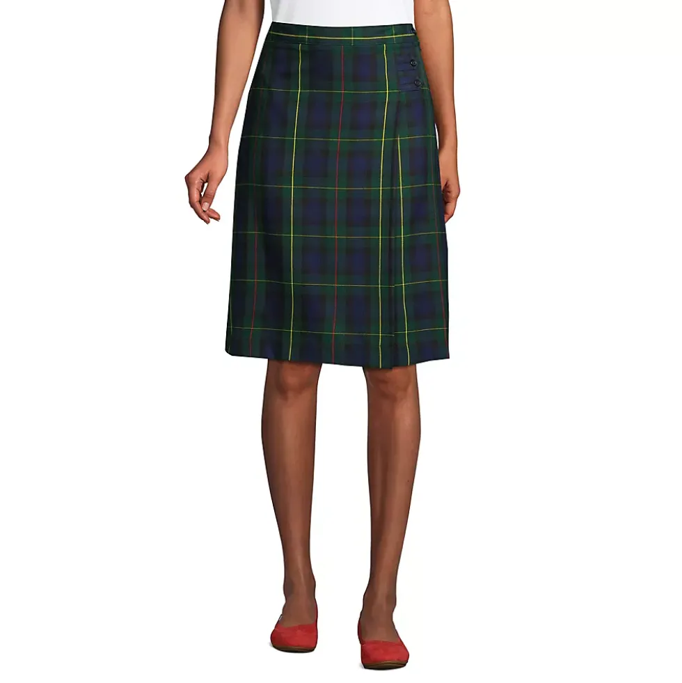 Women's Plaid A-line Skirt Below The Knee