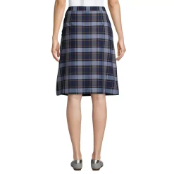 Women's Plaid A-line Skirt Below the Knee