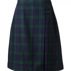 Women's Plaid A-line Skirt Below the Knee