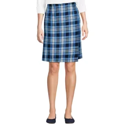 Women's Plaid A Line Tab Skort Top of Knee