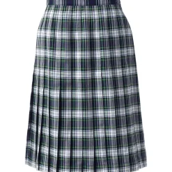 Women's Plaid Pleated Skirt Below the Knee