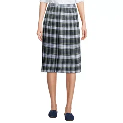 Women's Plaid Pleated Skirt Below the Knee