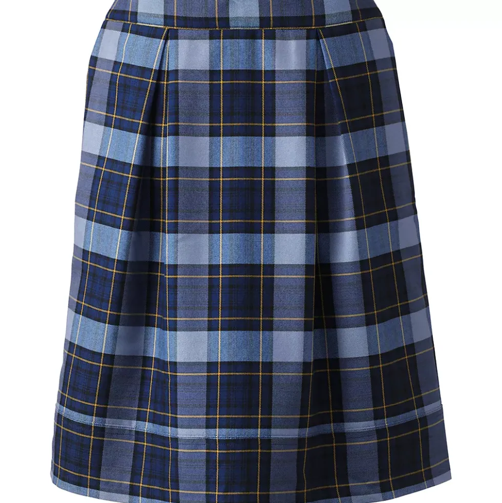 Women's Plaid Pleated Skort Top of Knee