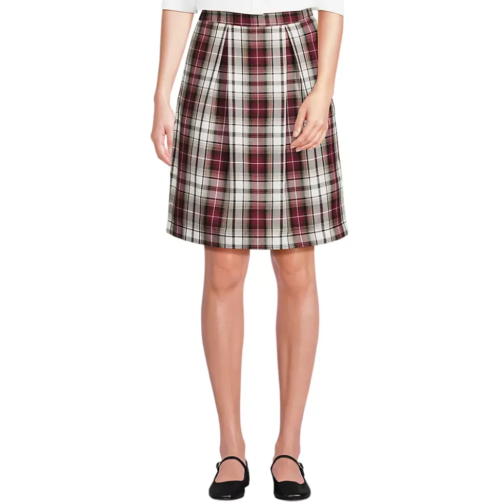 Women's Plaid Skort Top of Knee