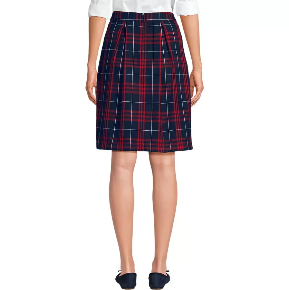 Women's Plaid Skort Top of Knee