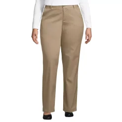 Women's Plain Front Blend Chino Pants