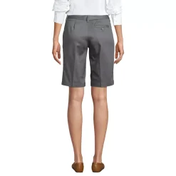 Women's Plain Front Blend Chino Shorts