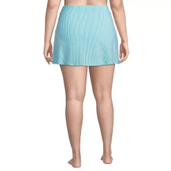 Women's Plus Size Chlorine Resistant Swim Skirt Swim Bottoms Seersucker