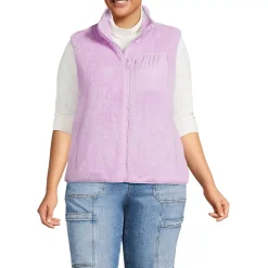 Women's Plus Size Cozy Sherpa Fleece Vest