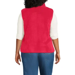 Women's Plus Size Cozy Sherpa Fleece Vest
