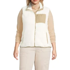 Women's Plus Size Cozy Sherpa Fleece Vest