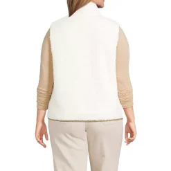 Women's Plus Size Cozy Sherpa Fleece Vest