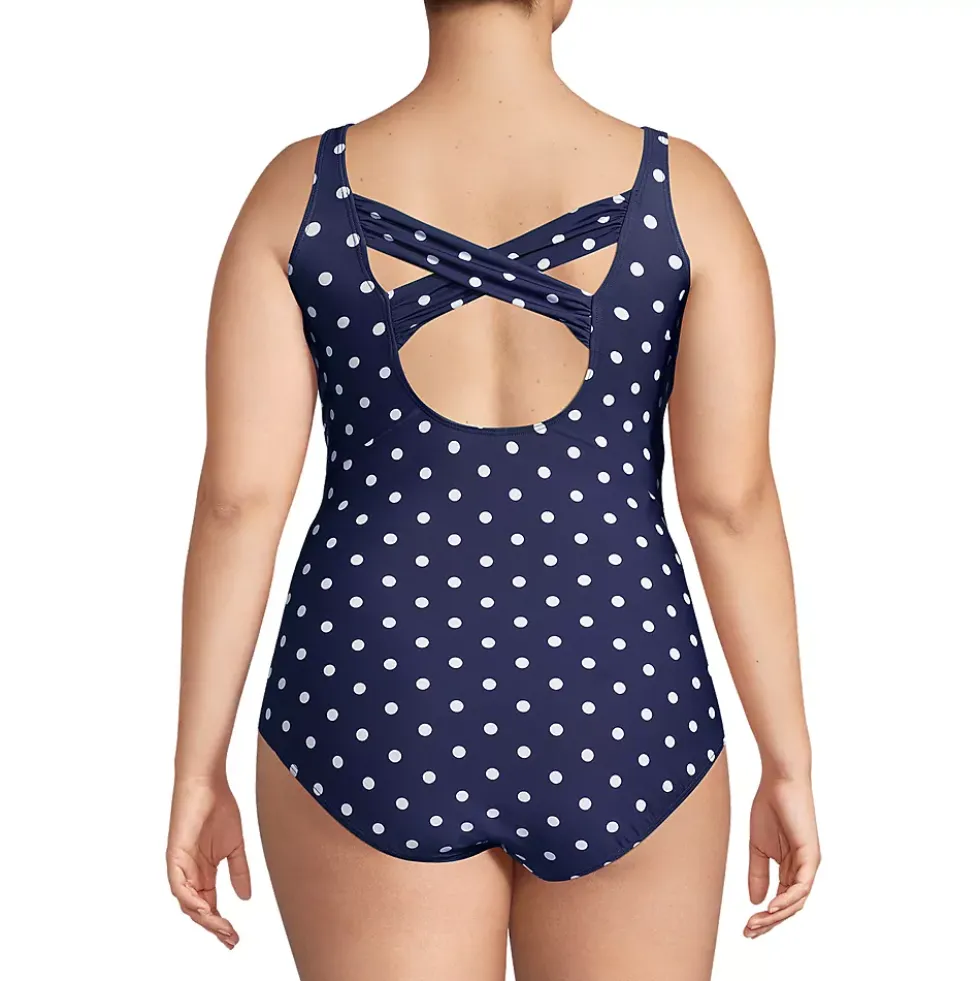 Women's Plus Size DDD-Cup SlenderSuit Carmela Underwire Tummy Control One Piece Swimsuit